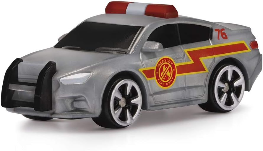 Micro Machines Spielzeugautos Feuerwehr Fracht Flugzeug Spielset mit 1 exklusiven Fahrzeug - Microma