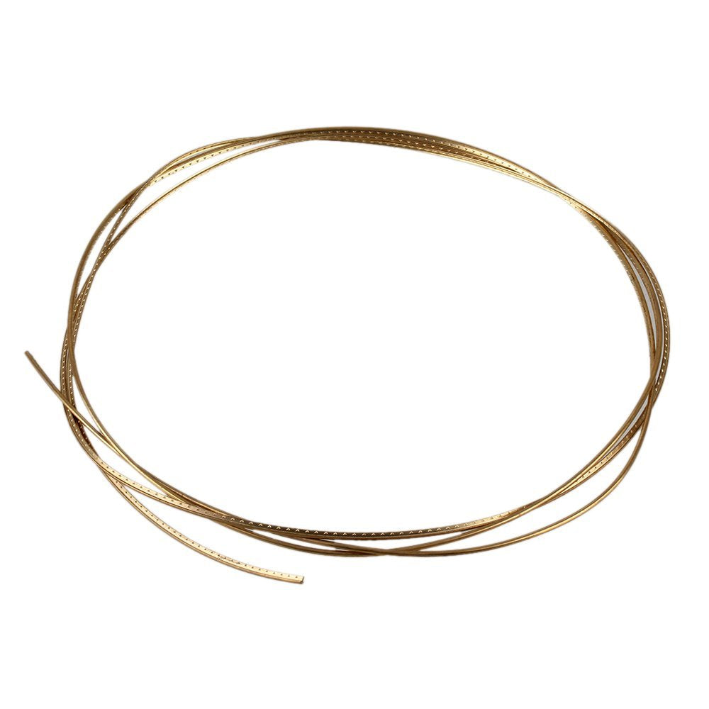 yibuy 2 mm Breite Gold Messing Gitarre Bunddraht für Akustik Gitarren Musical Zubehör
