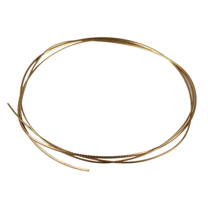 yibuy 2 mm Breite Gold Messing Gitarre Bunddraht für Akustik Gitarren Musical Zubehör