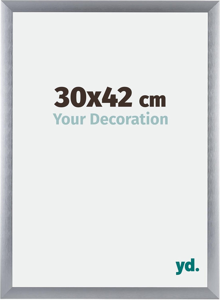 yd. Your Decoration - Bilderrahmen 30x42 cm - Bilderrahmen aus Aluminium mit Acrylglas - Antireflex