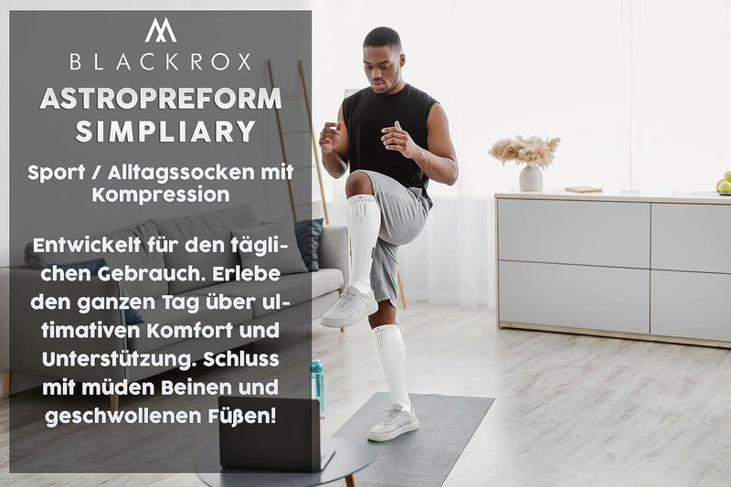 BLACKROX Kompressionsstrümpfe Sport Astropreform Kompressionssocken Vergleichssieger Sportkompressio