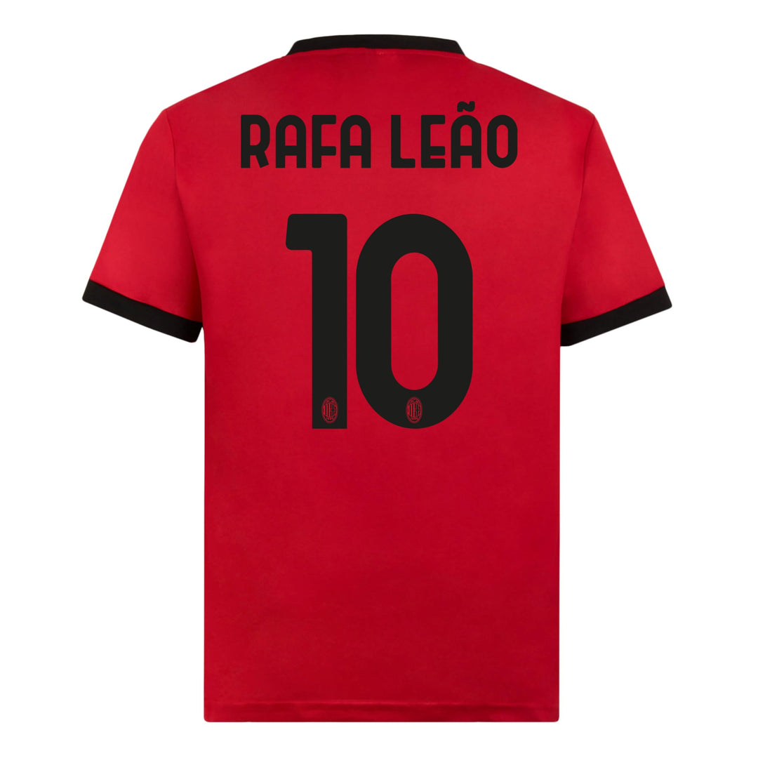 AC Milan Unisex Kinder T-Shirt 10 Jahre Rot Schwarz, 10 Jahre Rot Schwarz