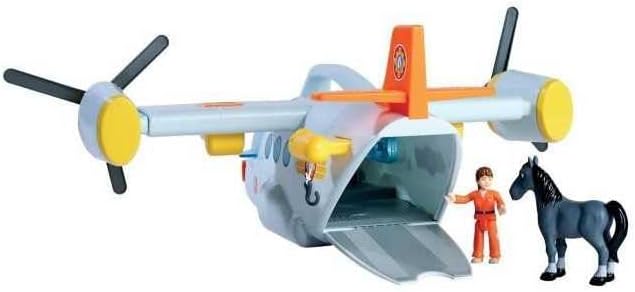 Simba Feuerwehrmann Rettungsflugzeug Sam 109252615038 +3 Jahre 42 cm mit Werferfunktion mit Licht un