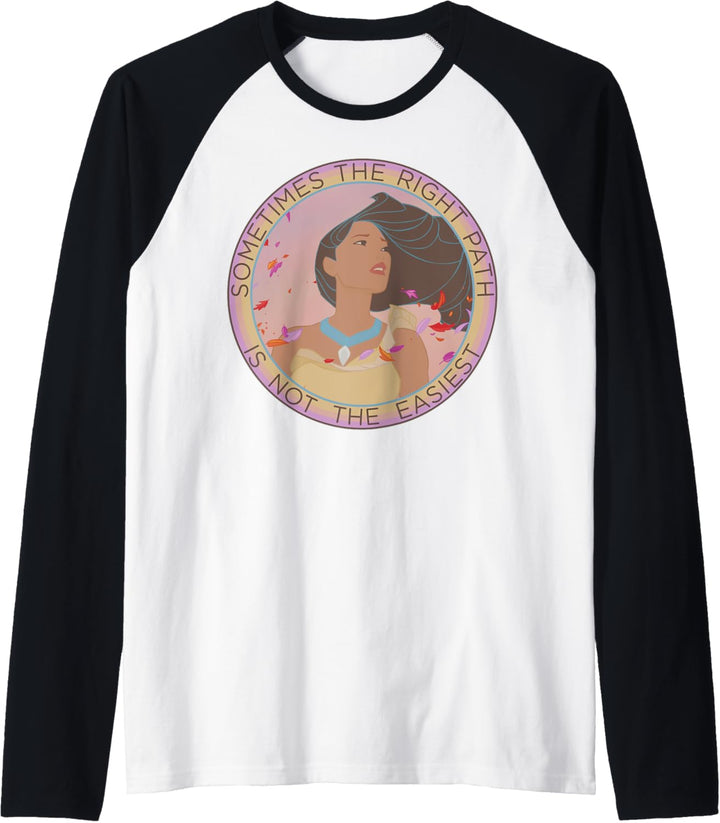 Disney Pocahontas Sometimes Right Path Not Easiest Quote Raglan