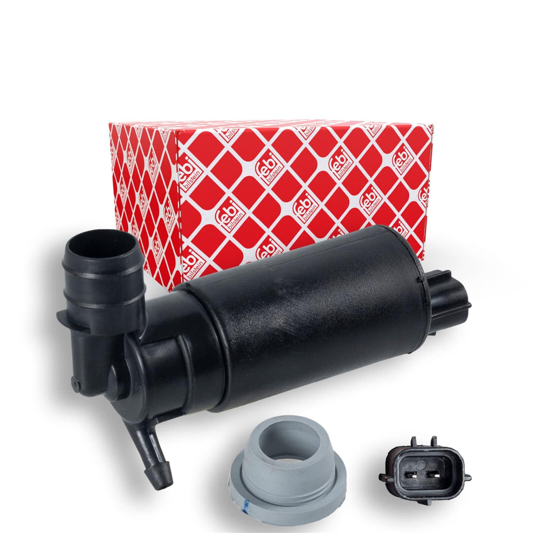 febi bilstein 109264 Waschwasserpumpe für Scheibenreinigungsanlage, mit Dichtring, 1 Stück