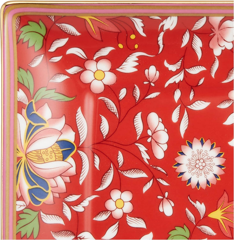 Wedgwood Crimson Jewel Wonderlust Tablett, 14,5 cm, mehrfarbig Purpurfarbener Schmuckstein, Purpurfa