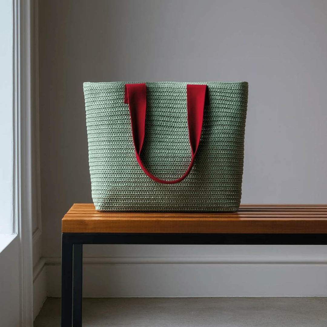 Remember Korbtasche lime green by