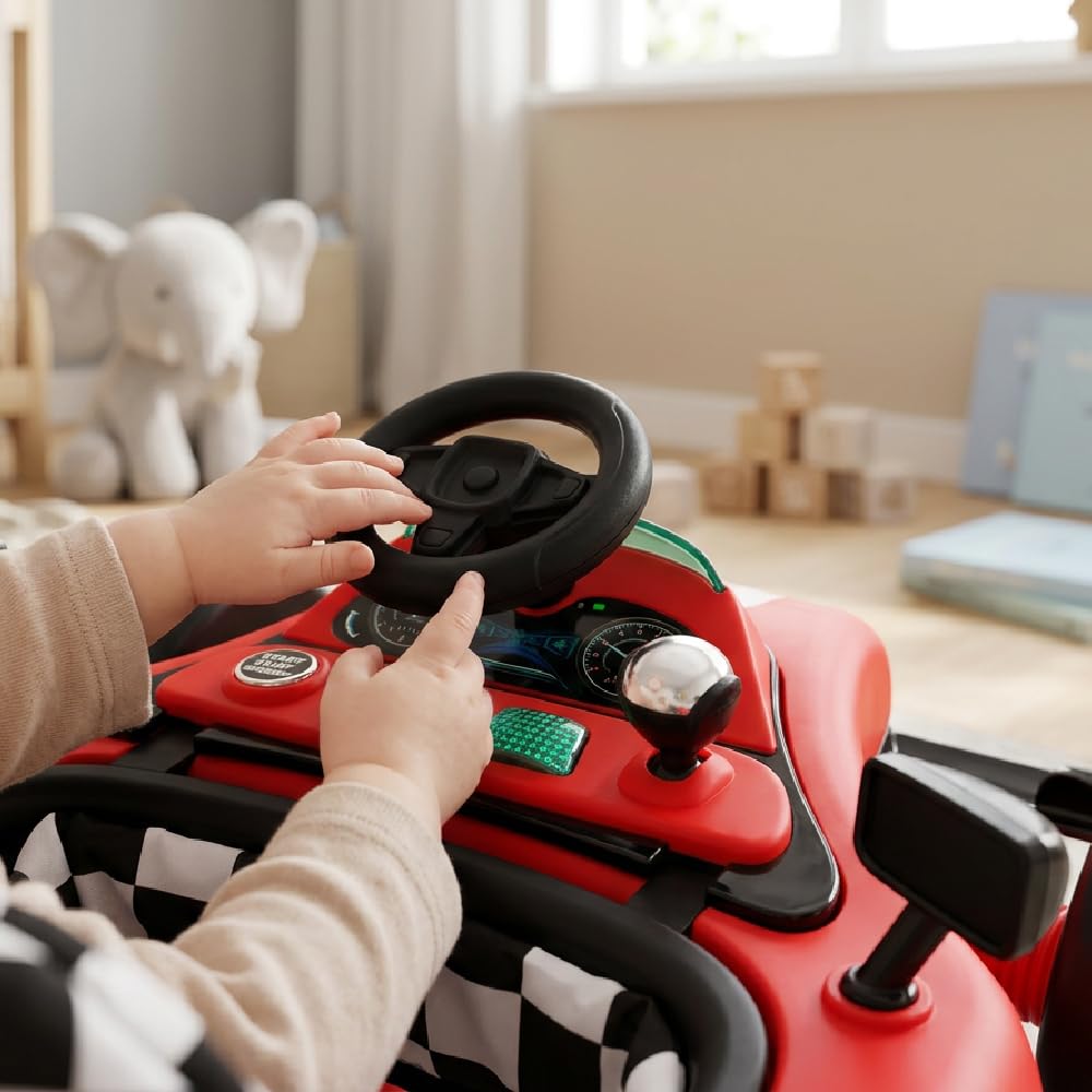 Sun Baby Lauflernhilfe Walker 3in1 mit höhenverstellbare Automotiv, Formula racing, interaktiv und f