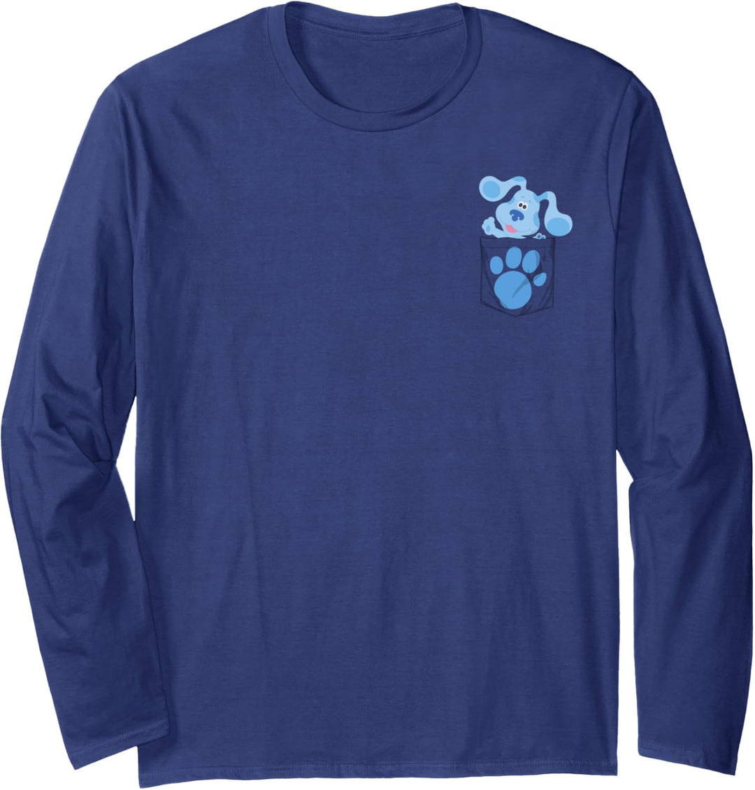 Blue's Clues & You Blue Faux Pocket Langarmshirt