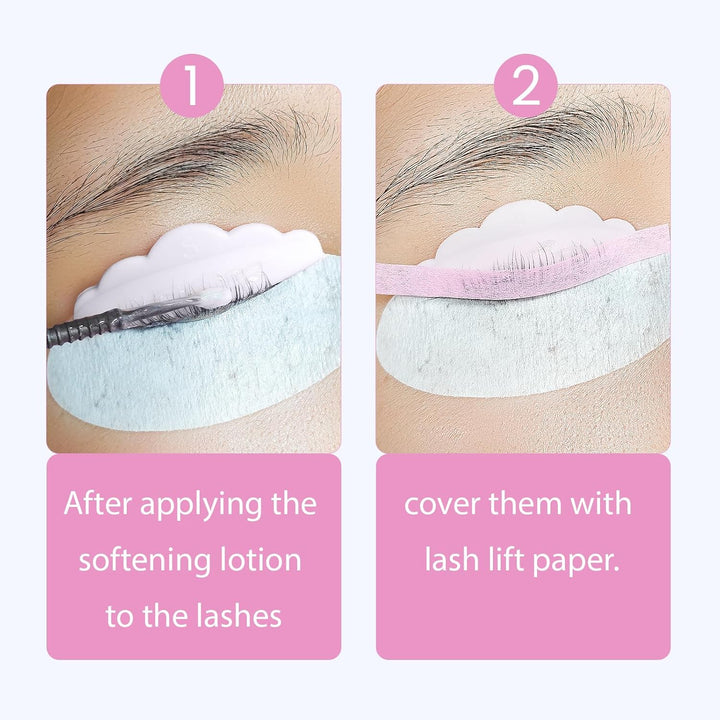 Libeauty Lash Lift Papier, 1000 Stück Wimpernlift Bänder, wiederverwendbares Lash Lift Ribbon, Wimpe