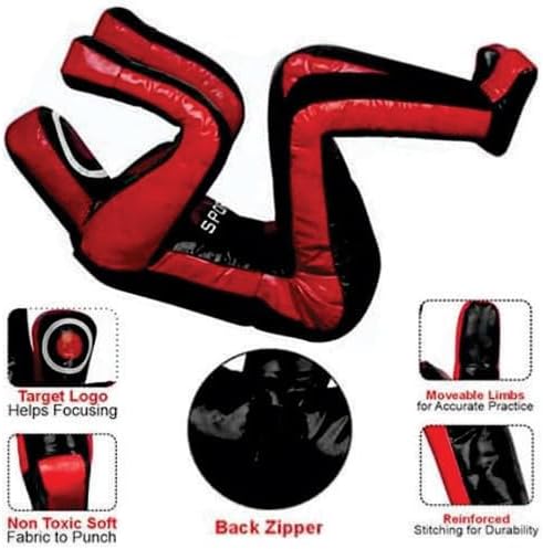 MMA Grappling Dummy 180 cm – Judo, Wrestling, BJJ, Selbstverteidigungstraining Dummy Vinylstoff Unge