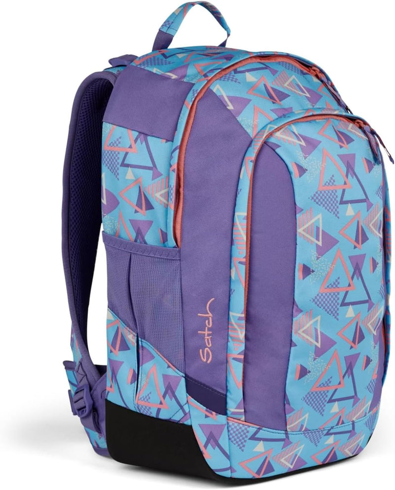 satch air Schulrucksack ab 5. Klasse gepolstert 26L Stauraum standfest Laptopfach 80s Dance - Hellbl