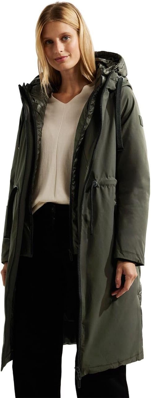 Cecil Damen Parka XS Olive Crop, XS Olive Crop