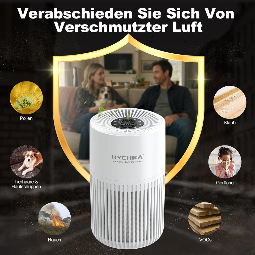 Luftreiniger Allergiker mit Aromatherapie - Air Purifier für Schlafzimmer,3-in-1 H13 HEPA Luftfilter