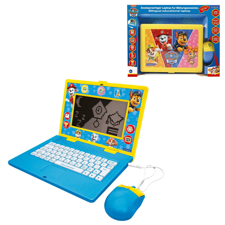 Lexibook, Paw Patrol, Zweisprachiger und pädagogischer Laptop Deutsch/Englisch, Spielzeug für Kinder