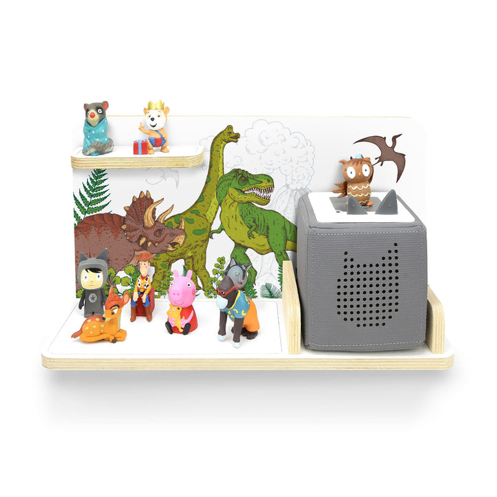 stadtecken® Kinder Regal für Musikbox I Serie für Kleinkind I Geeignet für die Toniebox und ca. 25 T