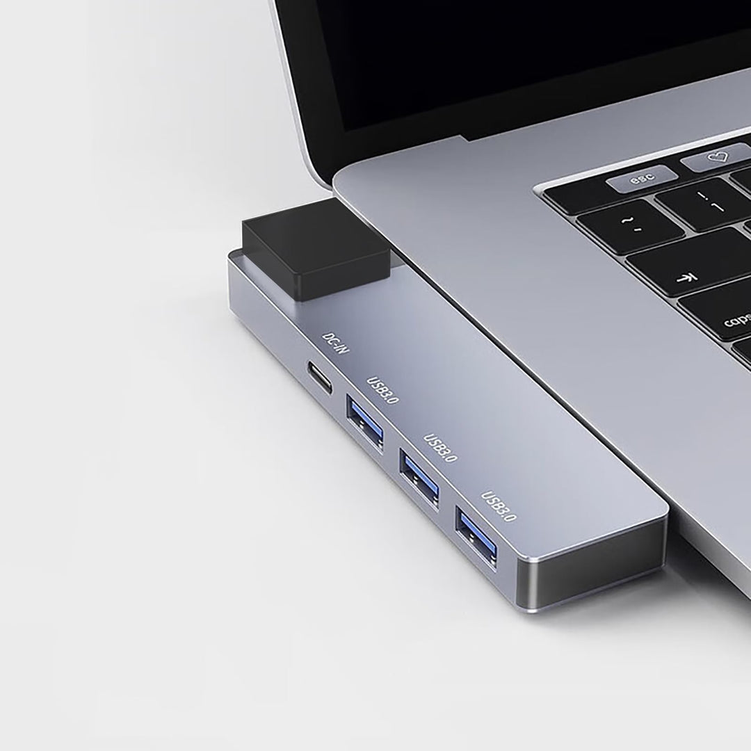 5-in-1 USB Hub with 65W Power Delivery, 3 USB3.0,1Gbps Ethernet, USB Ports for MacBook Air, iPad Pro