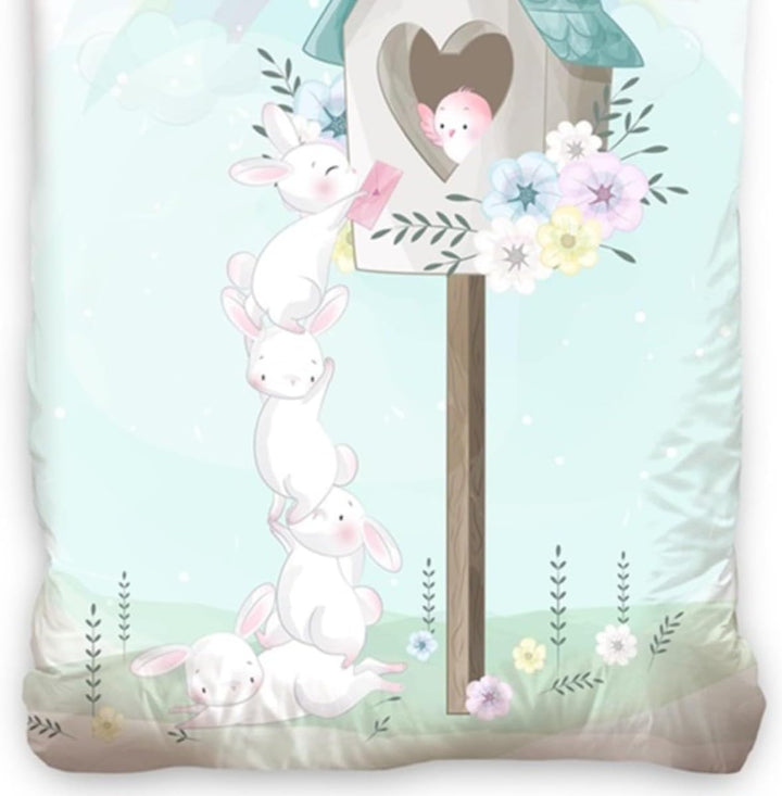Babybettwäsche Hase 100x135 cm + 40x60 cm