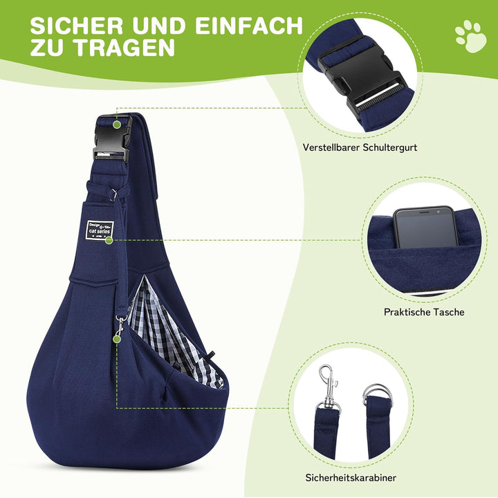 ALLSOPETS Tragbare Hundetragetasche Reisen Haustiertaschen Katzentragetasche Haustiere Welpen Kleine