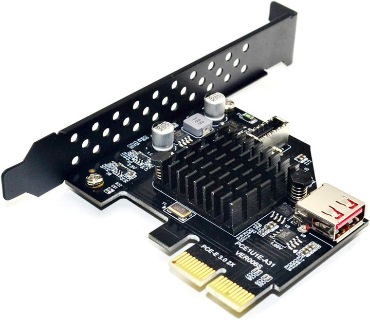 cablecc USB 3.1 Frontblendenbuchse & USB 2.0 auf PCI-E Express Kartenadapter für Motherboard