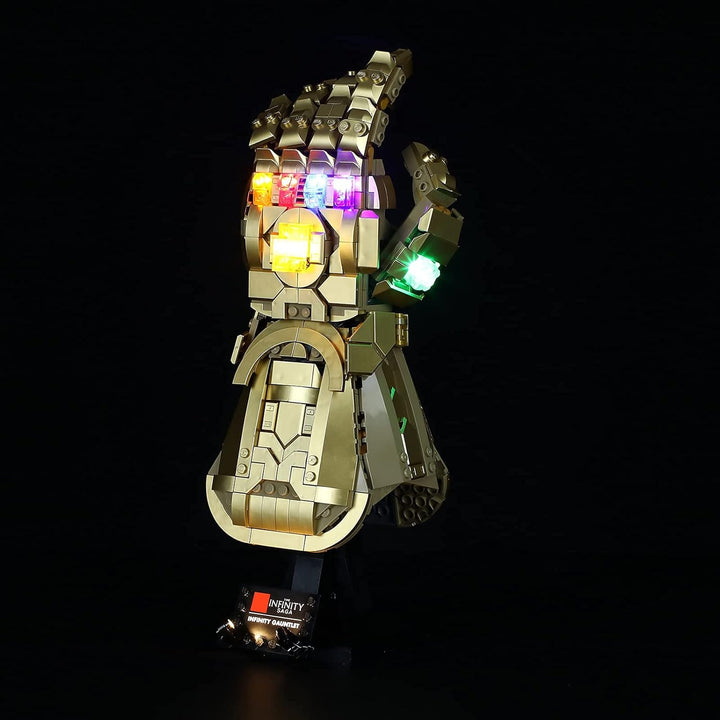 BRIKSMAX Led Beleuchtungsset für Lego Marvel Infinity Handschuh - Compatible with Lego 76191 Baustei
