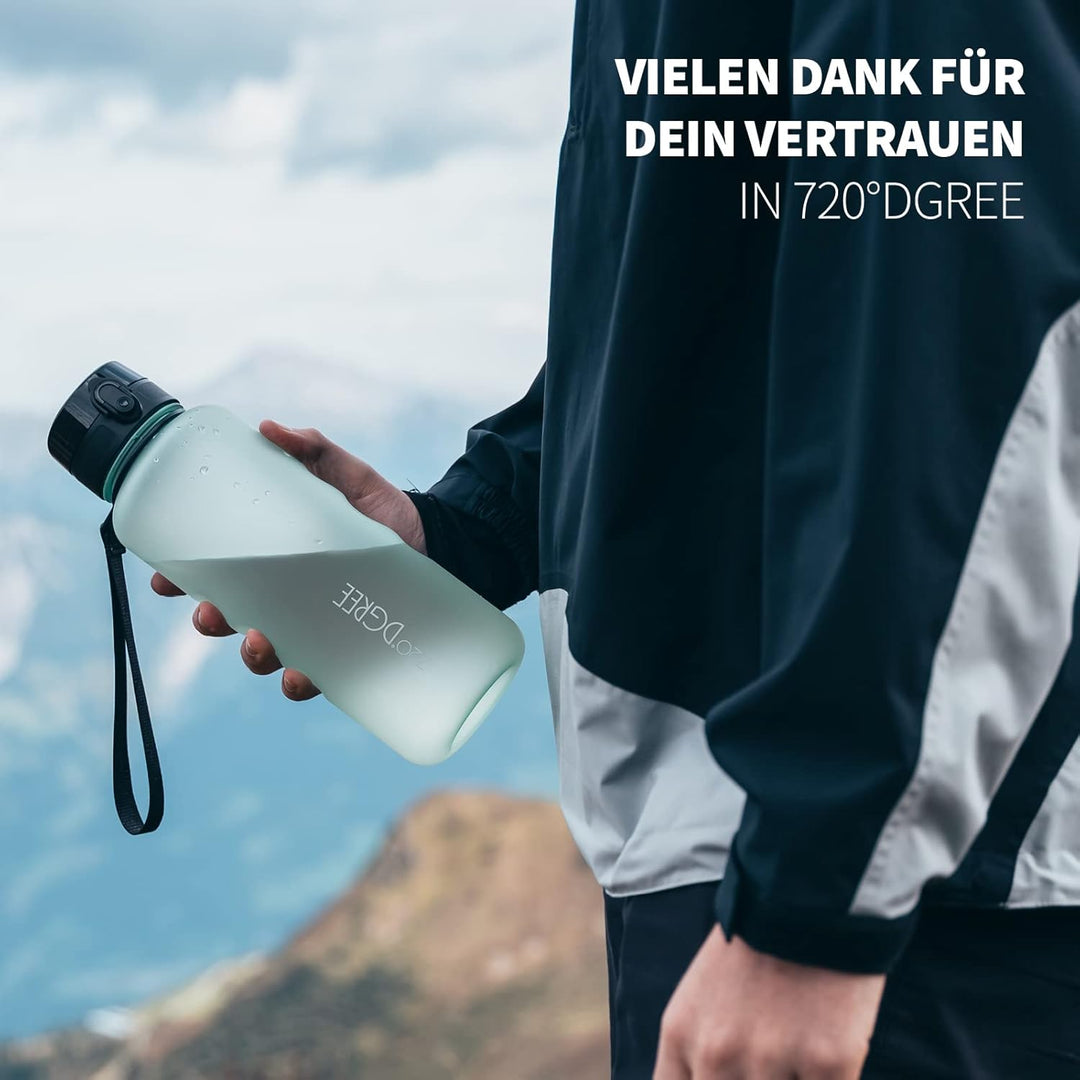 720°DGREE Trinkflasche “uberBottle“ +Sieb - 350ml, 500ml, 650ml, 1000ml, 1,5l, 2l - BPA-Frei - Wasse