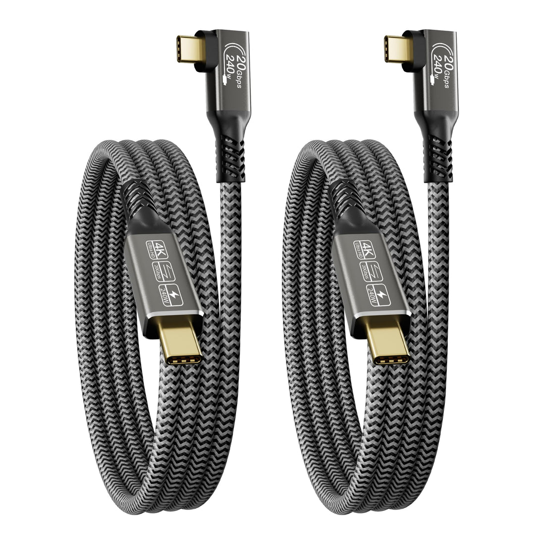 CAKOBLE usb c kabel 2m,[2 Stück] usb 3.2 kabel,20 Gbps usb c datenkabel,PD 3.1 240W Schnellladekabel