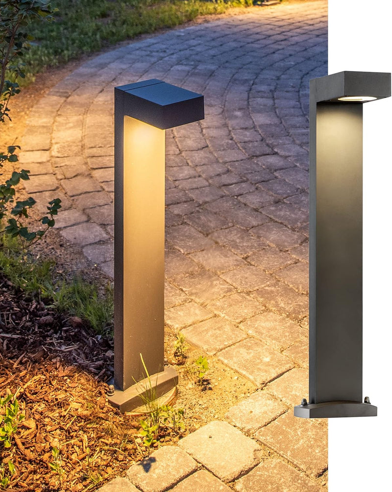 SLV QUADRASYL | Design Aussen-Standleuchte, Aussenbeleuchtung, Outdoor LED Wege-Leuchte, Weg-Beleuch