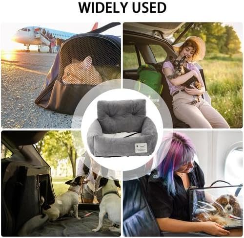 Hundesitz - Hunde Autositz Für Kleine/Mittlere Hunde - Autositz Hund Rückbank, Hundebett Auto, Komfo