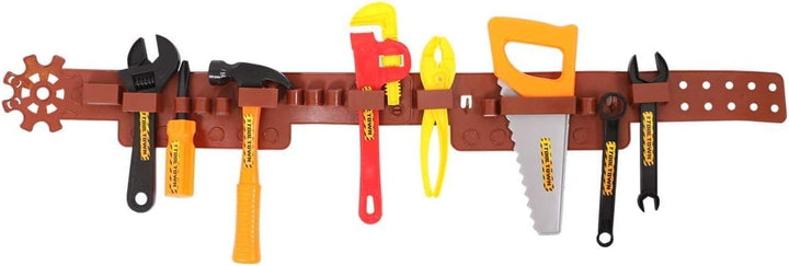 Kinder Baumeister Spielset Kinder Spielzeug Werkzeugset - 8 Stück Builder Dress Up mit Werkzeuggürte