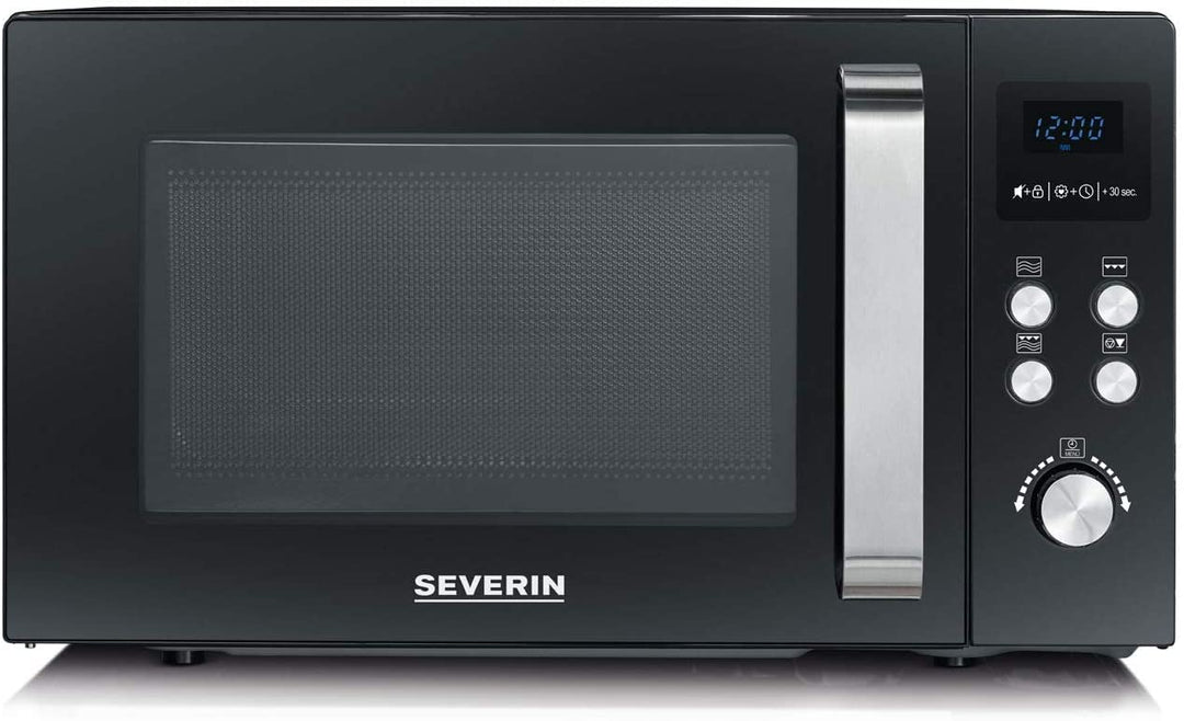 SEVERIN MW 7750 2-in-1 Mikrowelle (800 W, mit Grillfunktion, Inklusive Grillrost und Drehteller, Ø 2