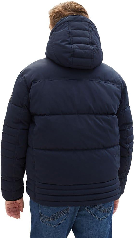 TOM TAILOR Herren Winterjacke mit Abnehmbarer Kapuze 3XL 10668 - Sky Captain Blue, 3XL 10668 - Sky C