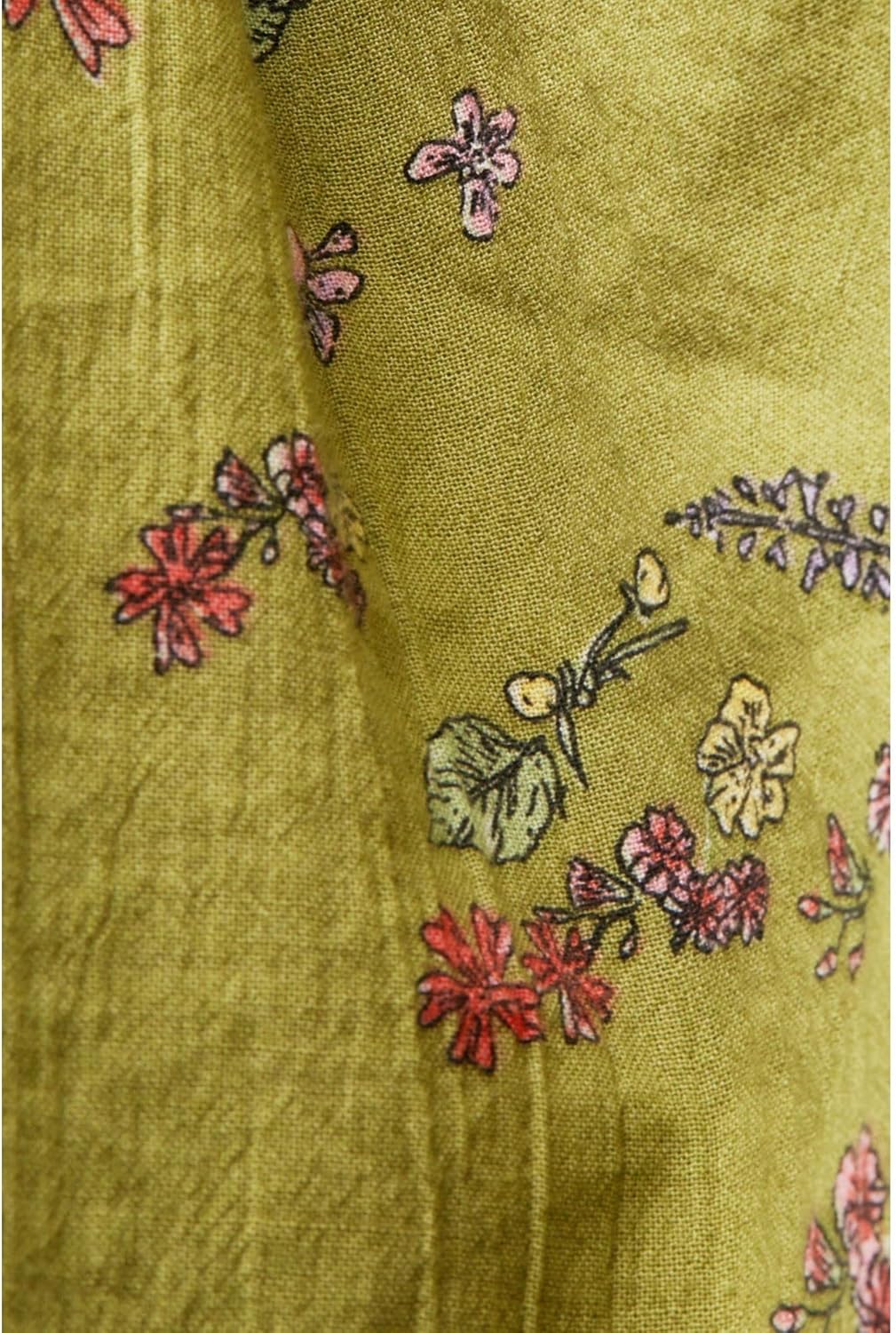 edc by Esprit Bedrucktes Minikleid, 100% Baumwolle M 328/Pistachio Green 4, M 328/Pistachio Green 4