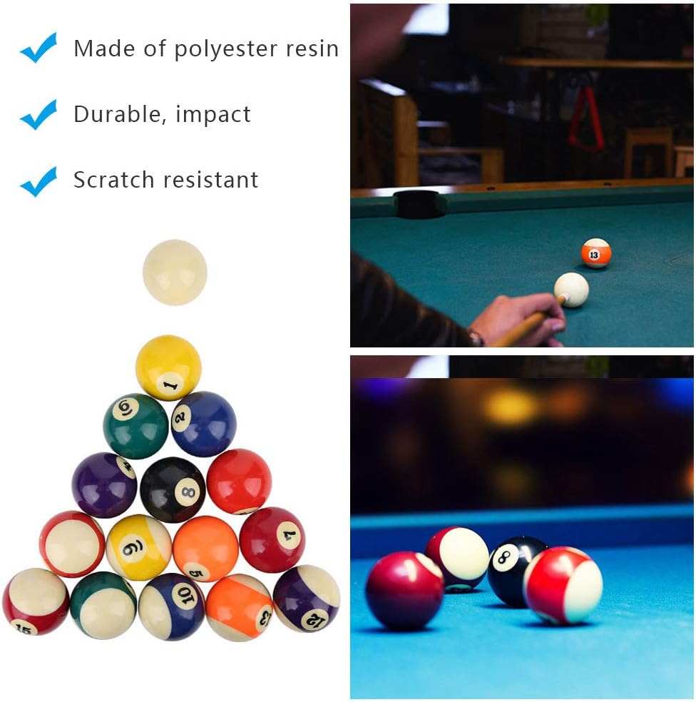 Billardkugeln, Billard-Set, Billardkugeln Im Amerikanischen Stil, 16 Stück, 5,8 cm, Kunstharz, Profe