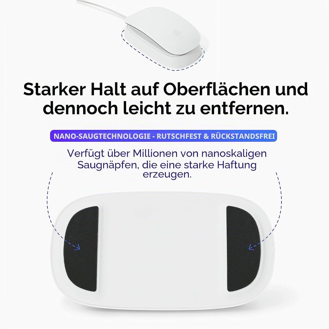Ascrono - Ladestation Kompatibel mit Apple Magic Mouse 2 - Weiss - PerfectZubehör | Verwendbar als L