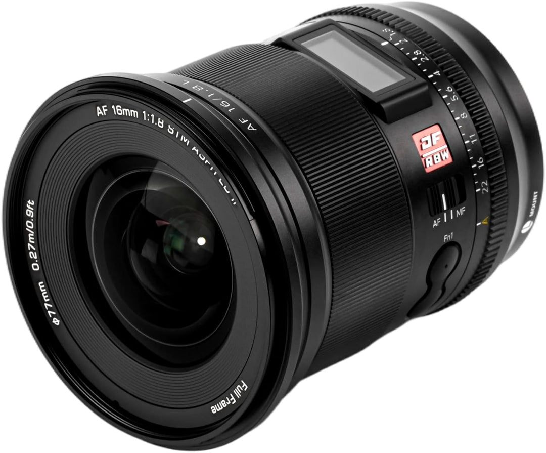 VILTROX 16mm F1.8 L Objektiv für L-Mount, Vollformat-Weitwinkelobjektiv mit grosser Blende und LCD-B
