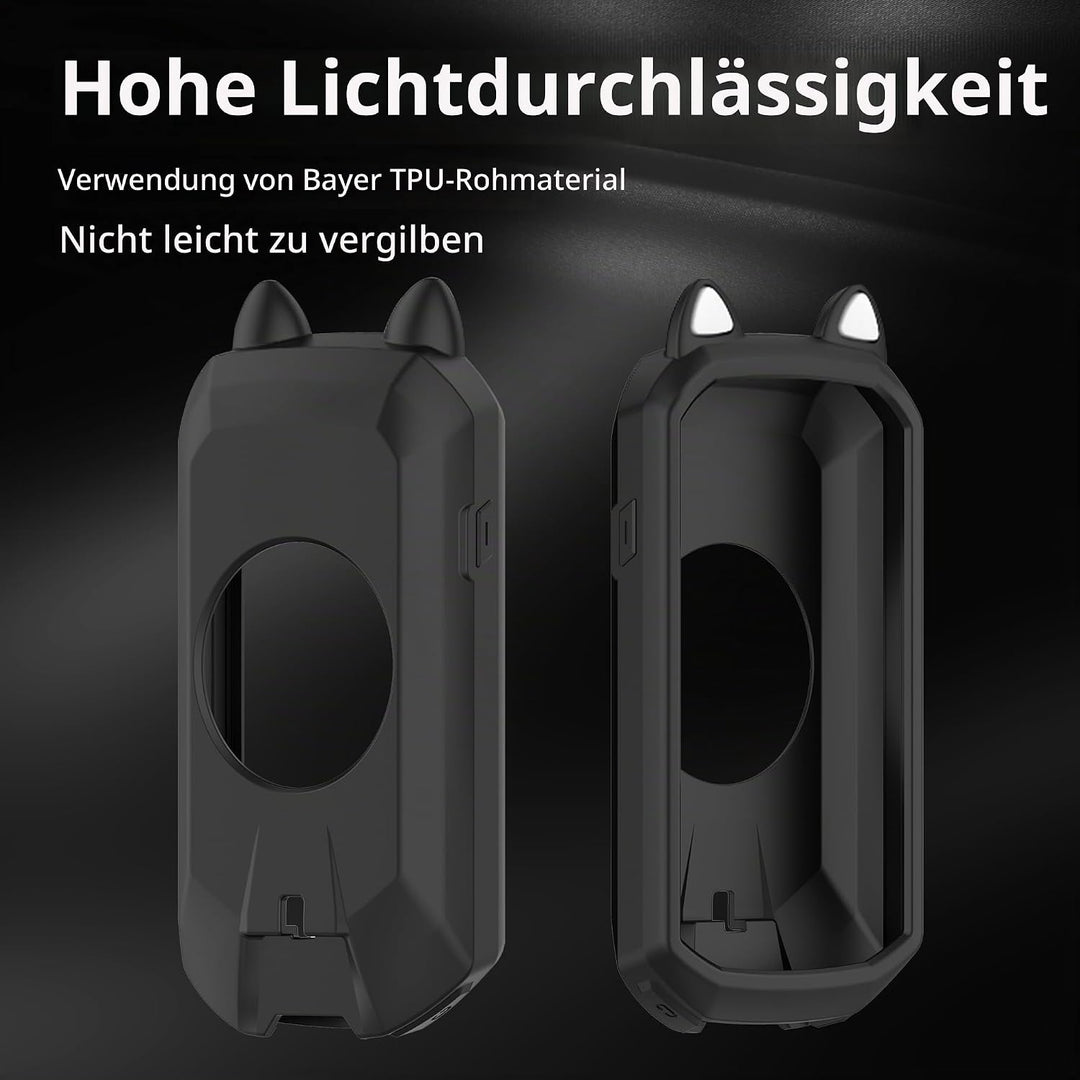 zZjoOoj Silicone Case Compatible with Garmin Edge 1050, 2 Pieces Screen Protector Protective Film fo