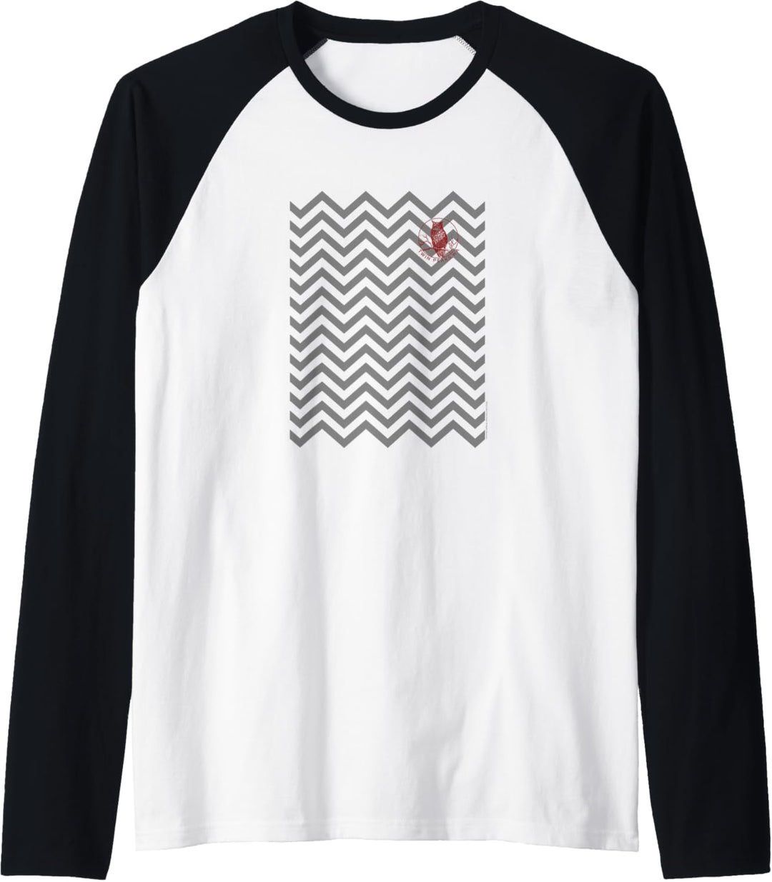 Twin Peaks Owl Pocket Backward and Forward Raglan
