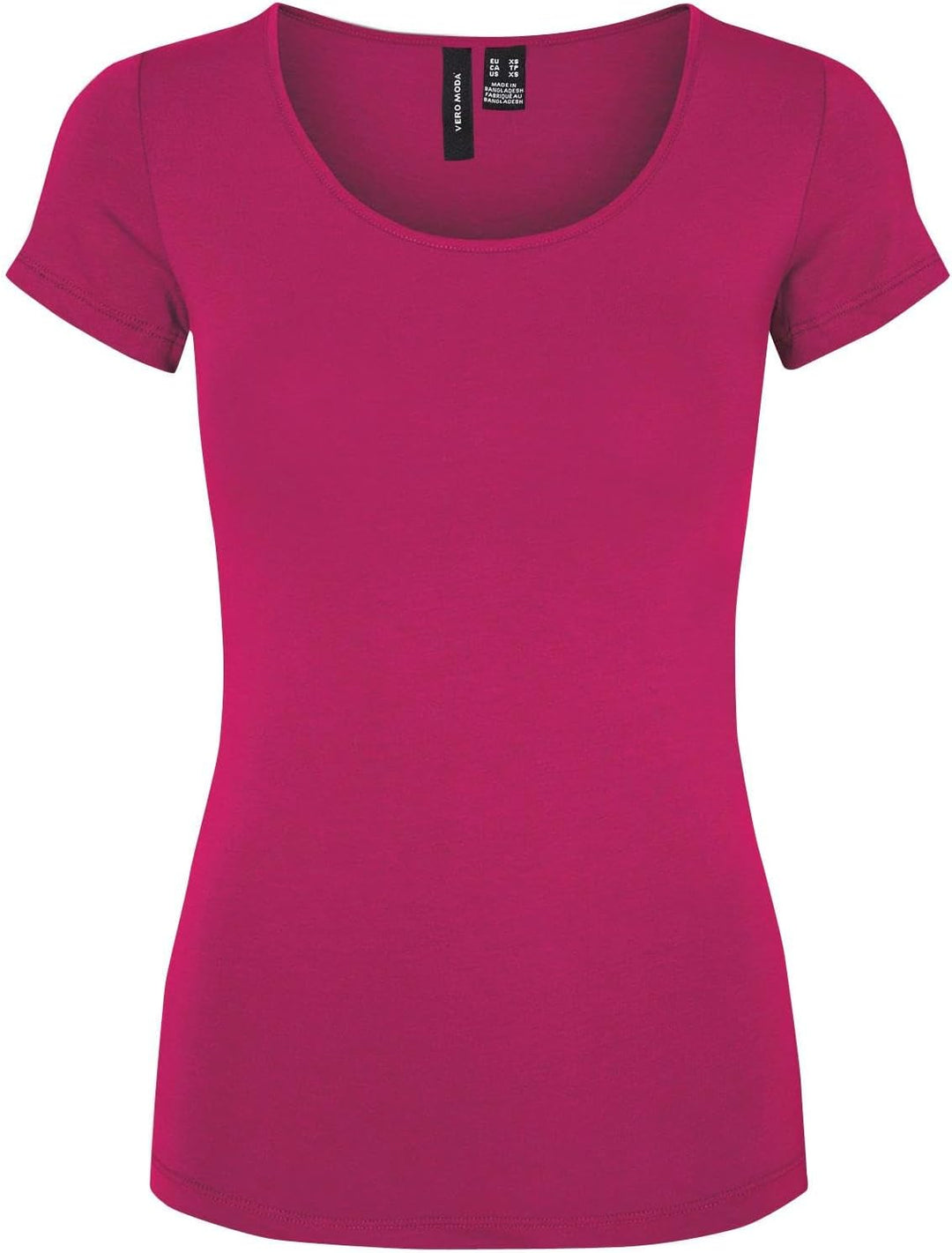 VERO MODA Damen Vmmaxi My Ss Soft U-Neck Noos T-Shirt, 3er Pack (Bright Rose, Wild Lime, Dusty Aqua)