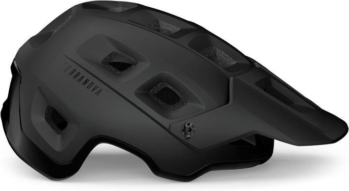 MET Fahrradhelm Terranova Black 2020 Schwarz L, Schwarz L