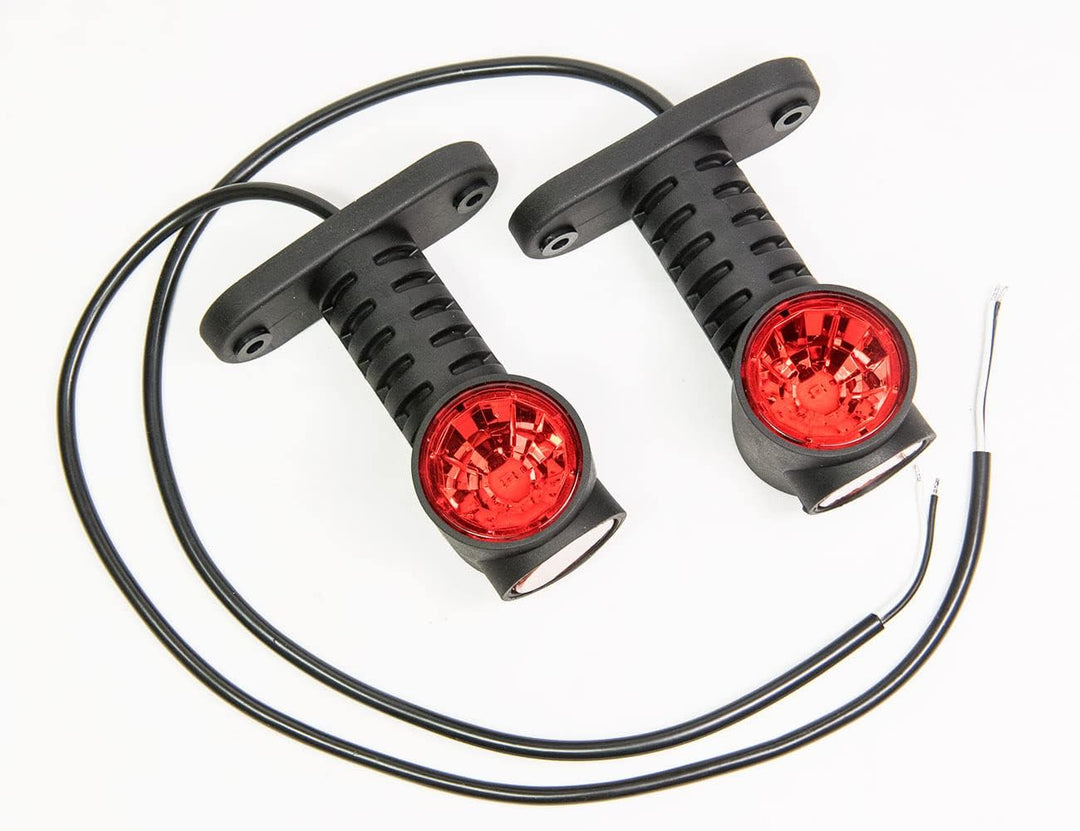 2 x LED Gummi Begrenzungsleuchte Seitenleuchte 12V 24V mit E-Prüfzeichen Positionsleuchte Auto LKW P