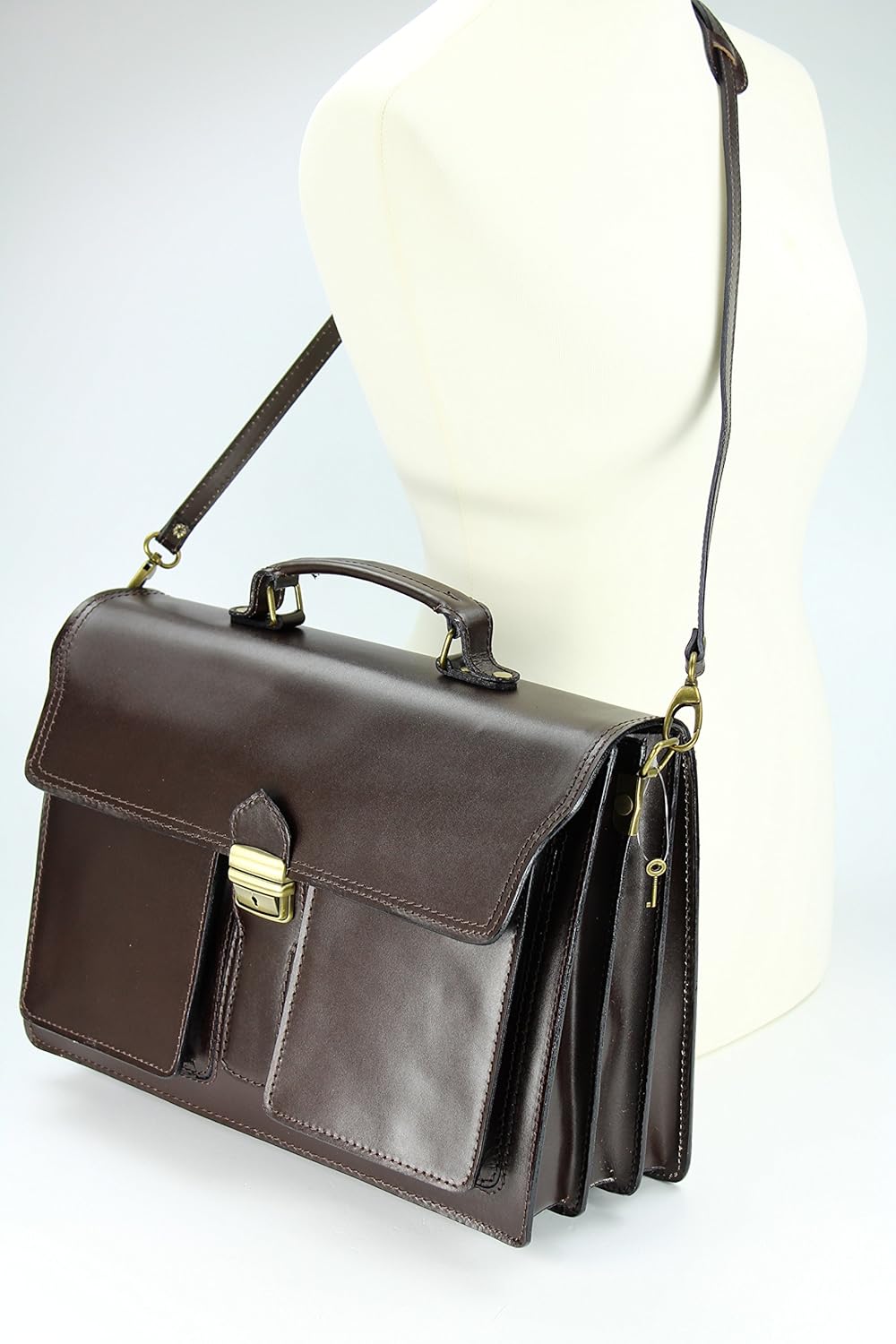 Belli Design Bag B italienische Leder Businesstasche Arbeitstasche Messenger Aktentasche Lehrertasch
