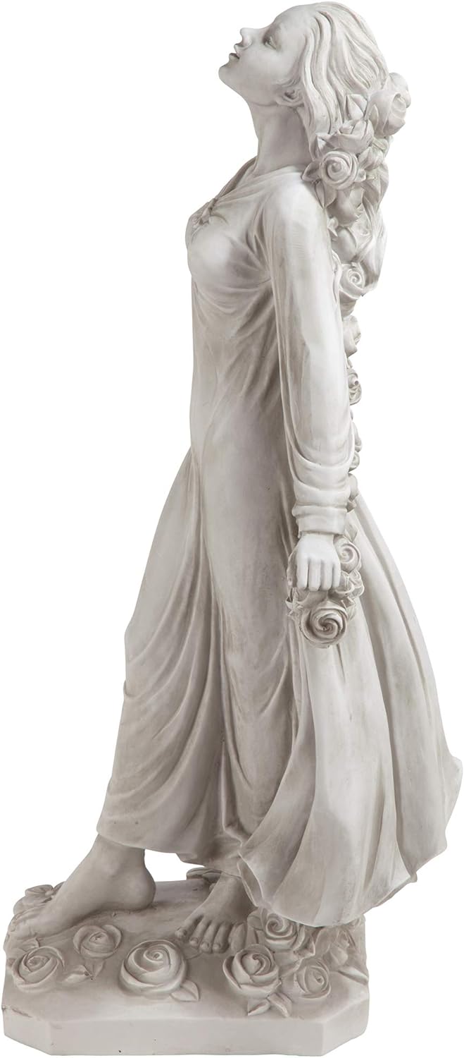 Design Toscano Statue Flora die göttliche Schutzherrin der Gärten, Masse: 37 x 37 x 77.5 cm 9 kg Sin