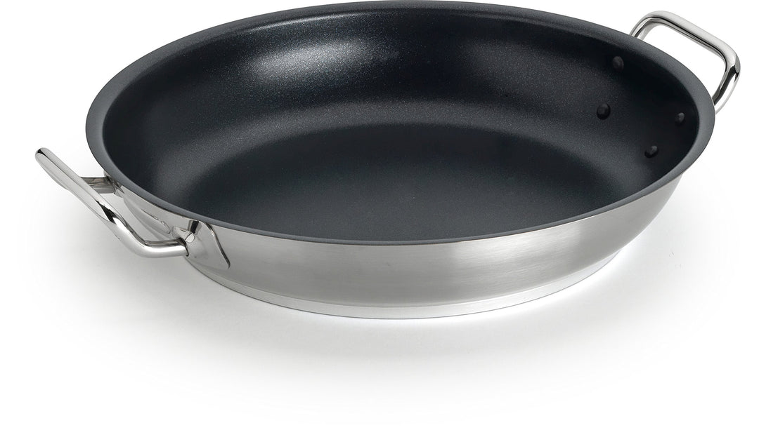 Pentole Agnelli Pfanne mit 2 Griffen, Edelstahl 24 cm Stahl, 24 cm