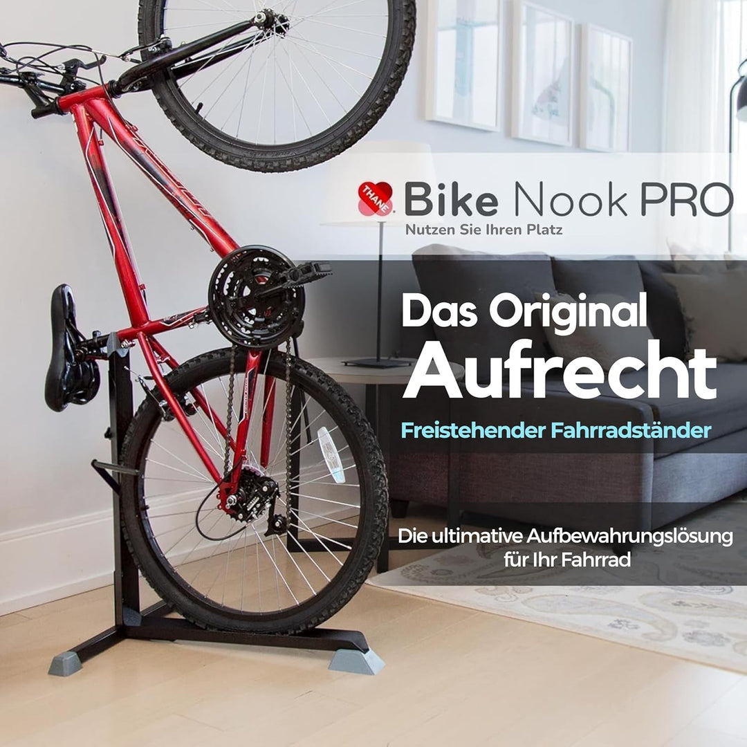 Bike Nook Pro Stand & Vertical Storage Rack - 4 Pack - Der Original Vertikale Fahrradbodenständer fü