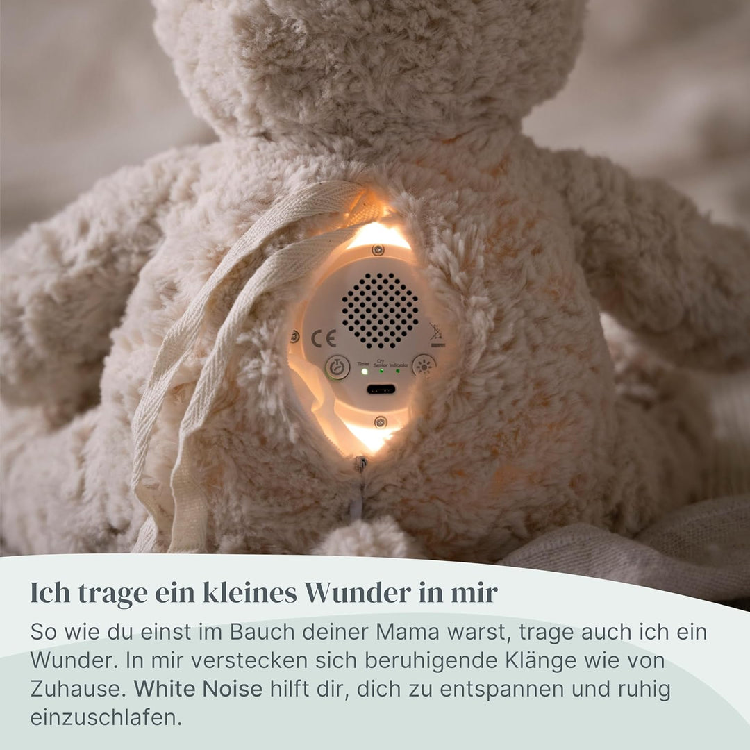 Baby's Only - Bo das Teddybär - Einschlafhilfe - Spieluhr Baby mit White noise - Kuscheltier mit Wei