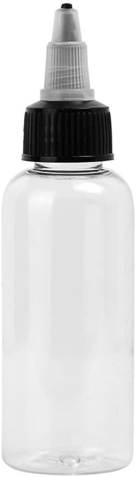 FOMIYES Top-Applikatorflaschen 60 Ml Spenderflaschen Mit Deckel 10 Stück Runde Kunststoff-Quetschfla
