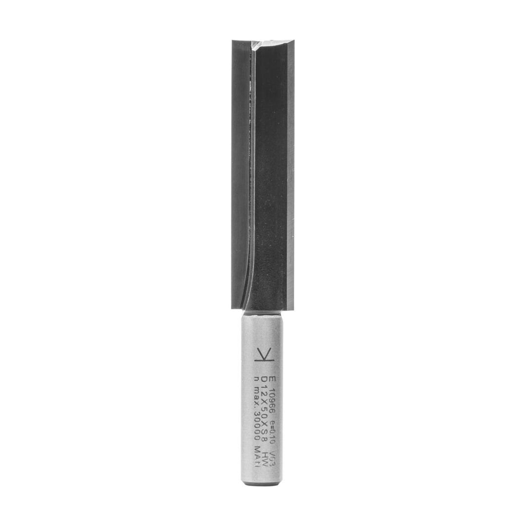 ENT 10966 Nutfräser HW, Schaft (S) 8 mm, Durchmesser (D) 12 mm, NL 50 mm, SL 32 mm, GL 82 mm, mit Ha