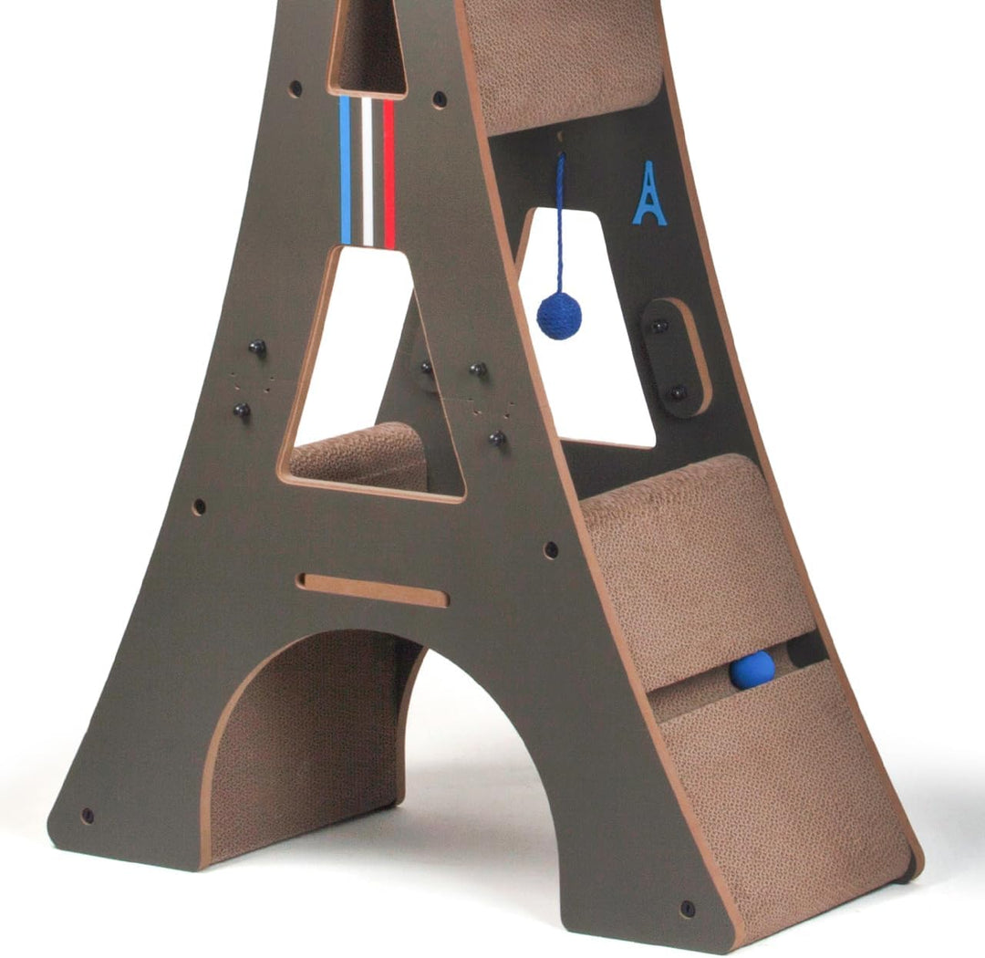 CanadianCat Company | Design-Kratzmöbel Eiffelturm | Kratzbaum, Kletterturm | 78 x 33 x 125 cm