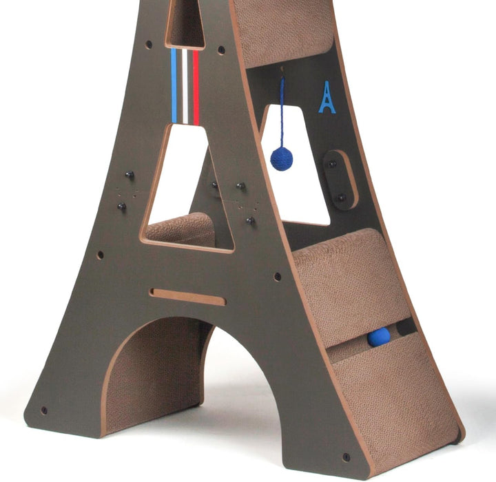 CanadianCat Company | Design-Kratzmöbel Eiffelturm | Kratzbaum, Kletterturm | 78 x 33 x 125 cm